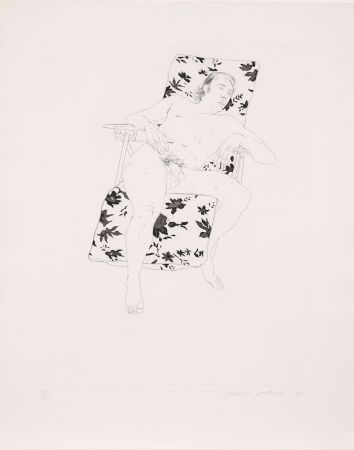 Radierung Und Aquatinta Hockney - Mo Asleep