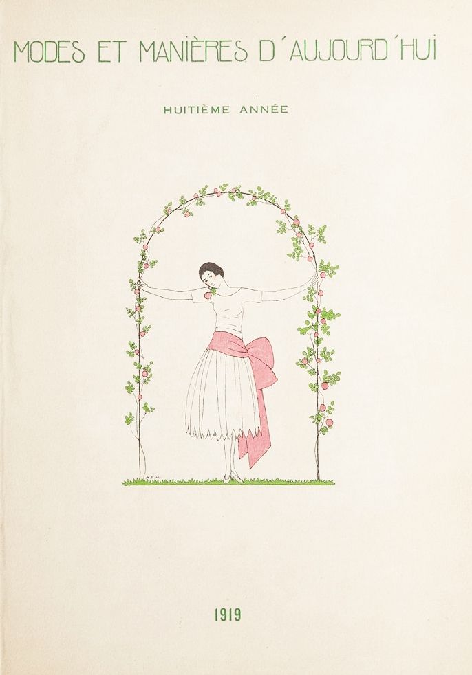 Illustriertes Buch Marty - MODES ET MANIÈRES D'AUJOURD' HUI. Huitième Année. 1919