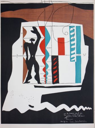 Lithographie Le Corbusier - Modulor