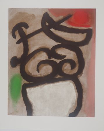 Lithographie Miró - Modèle féminin