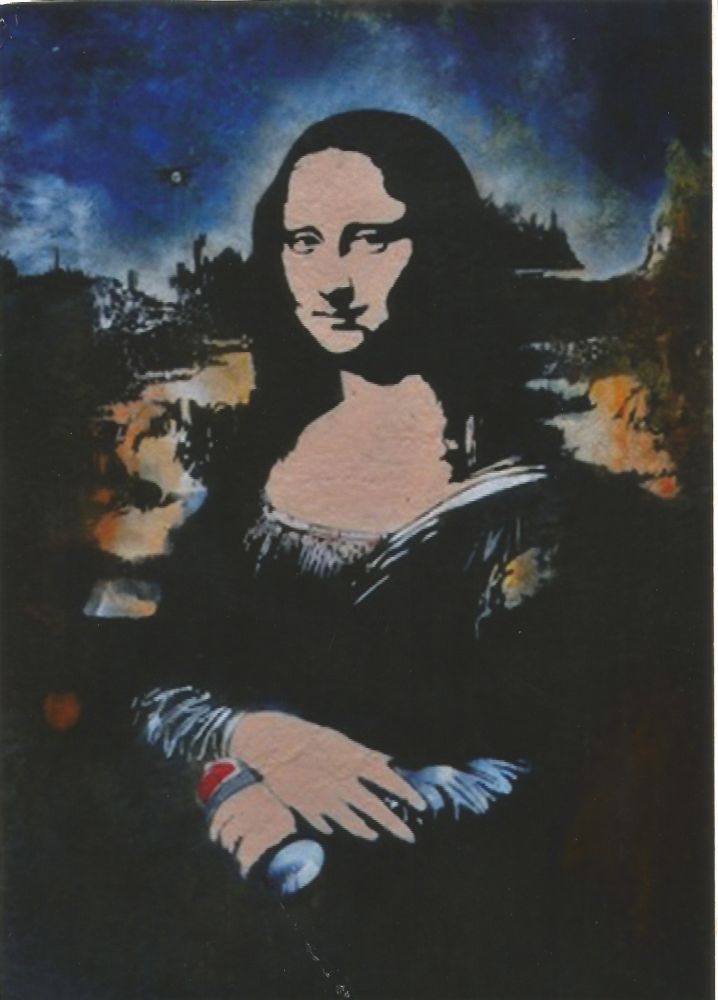 Siebdruck Blek Le Rat - Mona Lisa