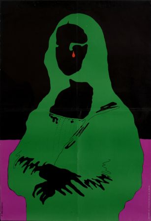 Siebdruck Cieslewicz  - Mona Lisa, 1968 - Large silkscreen poster (Scarce!)