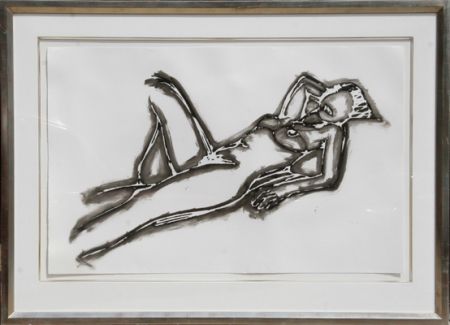 Lithographie Wesselmann - Monica Lying Down One Arm Up