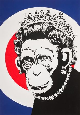 Siebdruck Banksy - Monkey Queen