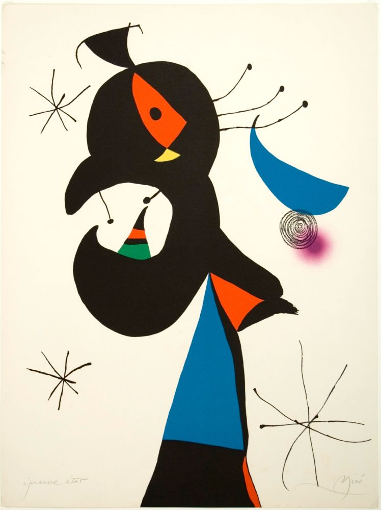 Lithographie Miró - Mont-Roig IV