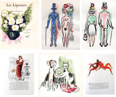 Illustriertes Buch Van Dongen - Montherlant. LES LÉPREUSES. 25 lithographies originales en couleurs (1947)