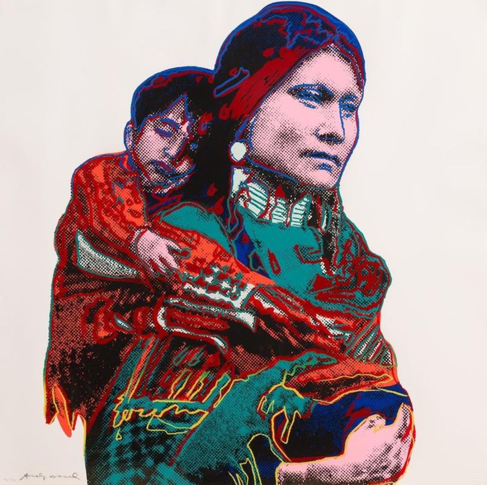 Siebdruck Warhol - Mother and Child (from Cowboys and Indians)