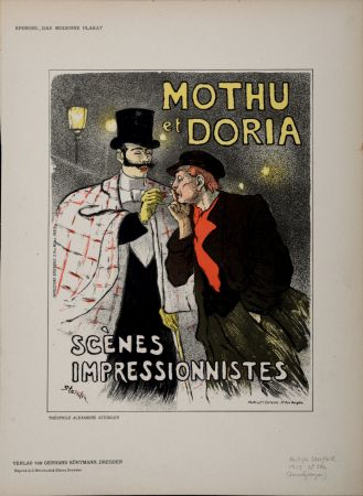 Lithographie Steinlen - Mothu et Doria, 1897