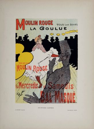 Lithographie Toulouse-Lautrec - Moulin Rouge La Goulue, 1896