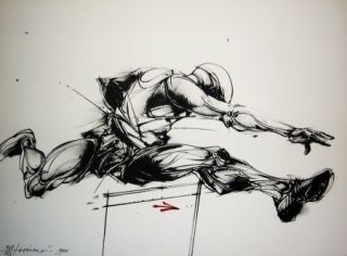 Lithographie Velickovic - Mouvement