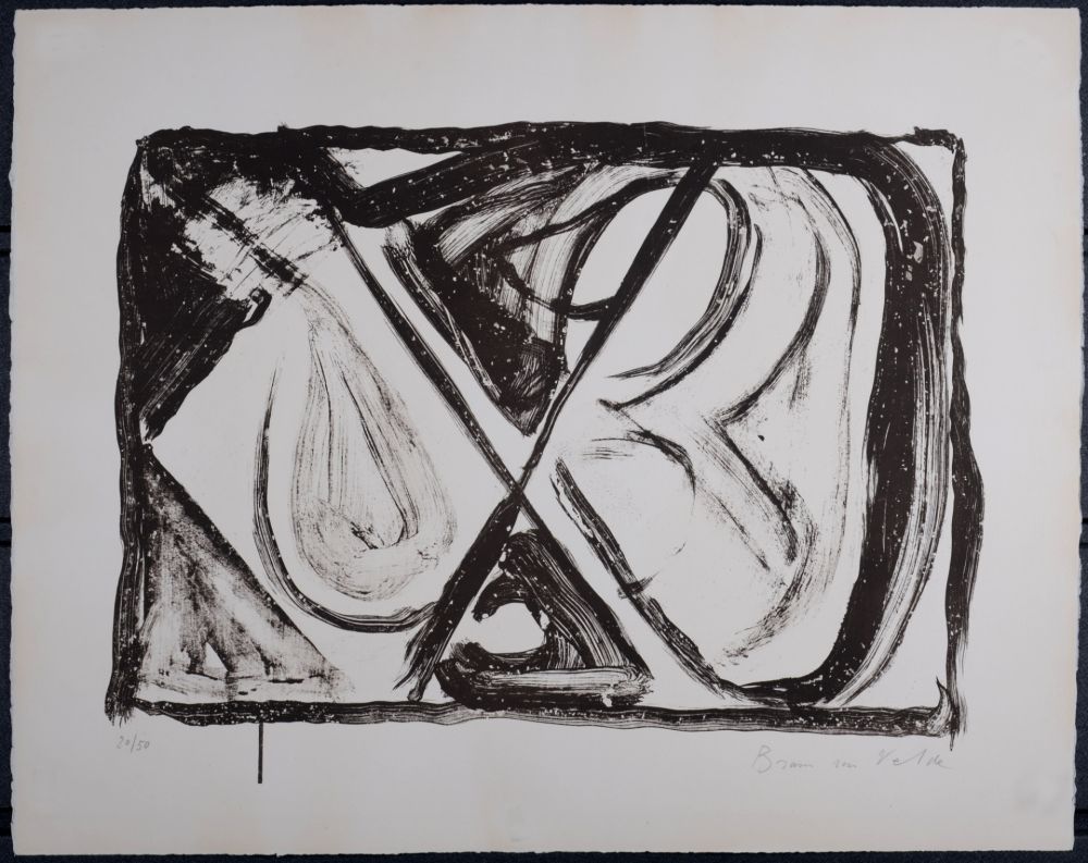 Lithographie Van Velde - MP 32, 1965