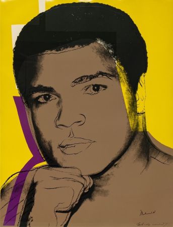 Siebdruck Warhol - Muhammad Ali, Yellow (FS II.182)