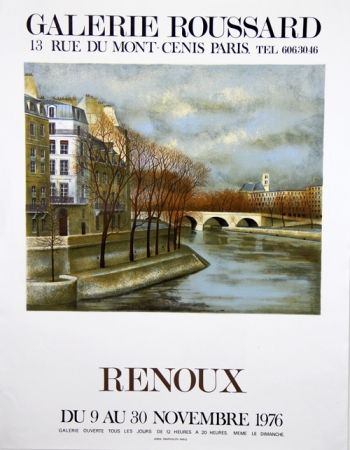 Lithographie Renoux - Musee du Luxembourg 