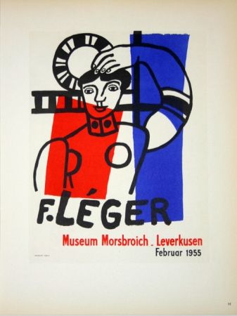 Lithographie Leger - Museum  Morsbroich  - Leverkussen 1955