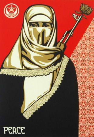 Siebdruck Fairey - Muslim Woman