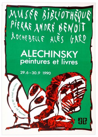 Plakat Alechinsky - Musée Bibliothèque PIerre André Benoit