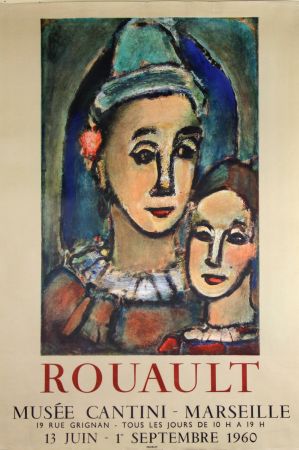 Lithographie Rouault - Musée  Cantini 