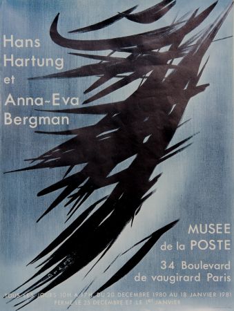 Plakat Hartung - Musée de la Poste