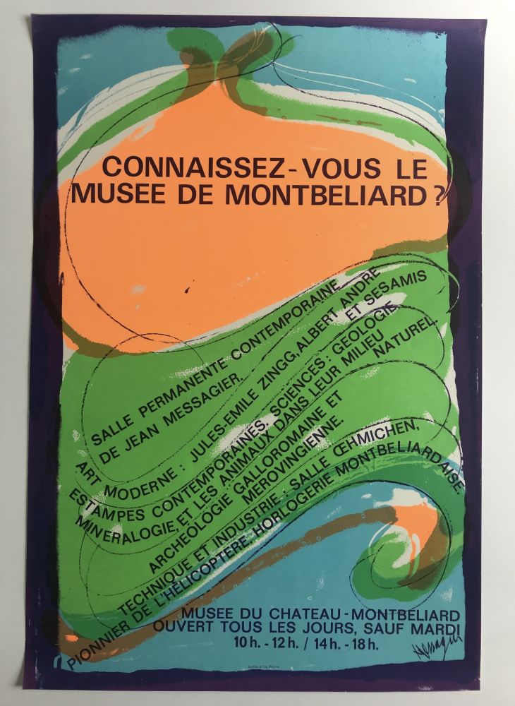 Plakat Messagier - Musée de Montbéliard