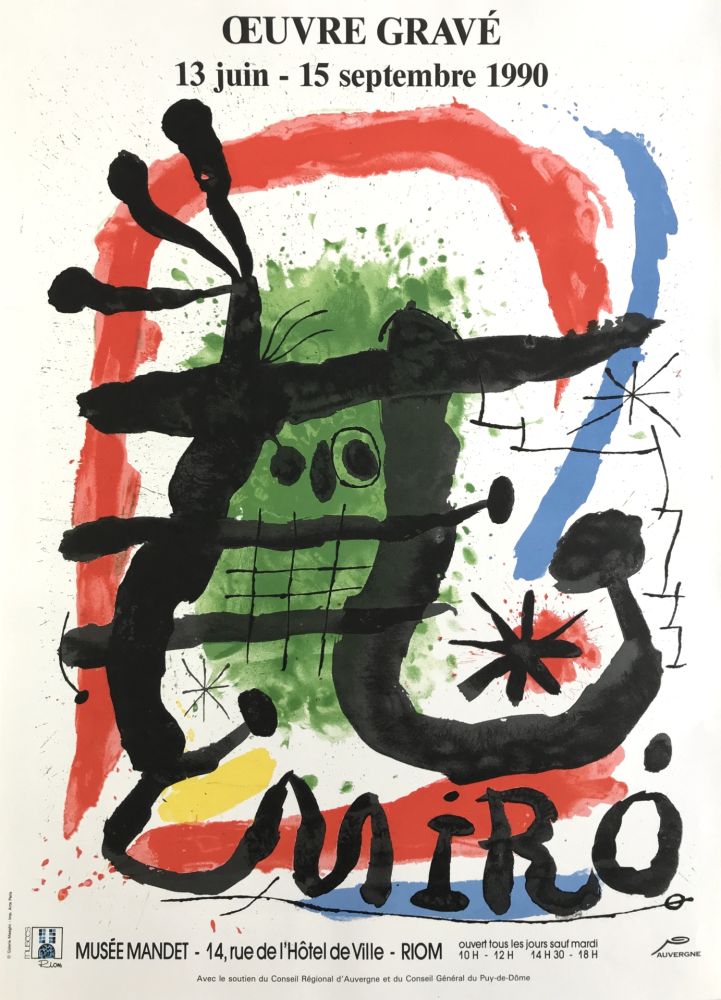 Plakat Miró (After) - Musée Mandet, Riom