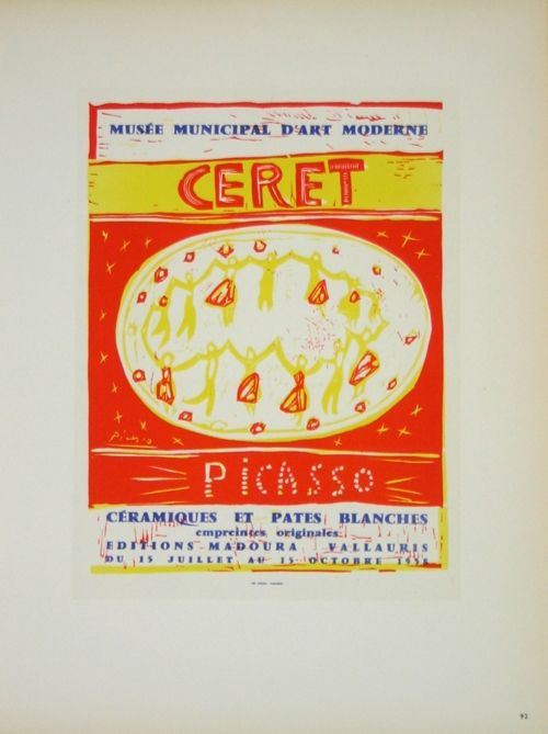 Lithographie Picasso (After) - Musée  Municipal de Céret  1958