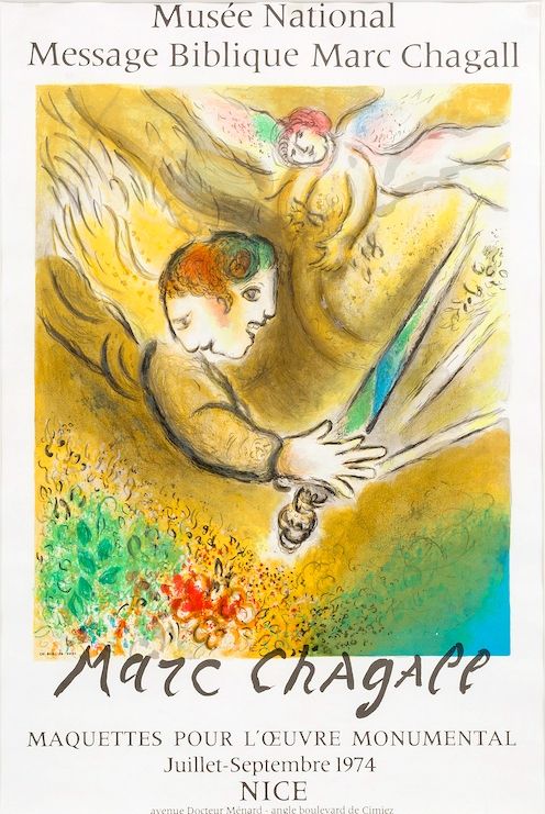 Lithographie Chagall - Musée National, 1974