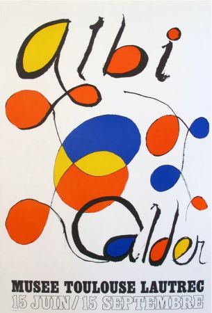 Lithographie Calder - '' Musée Toulouse Lautrec ''   