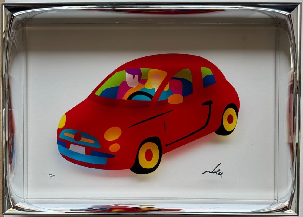 Siebdruck Lodola - My city car (Plexiglass)