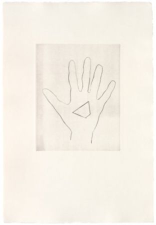 Kaltnadelradierung Monk - My Left Hand Holding a Piece 3