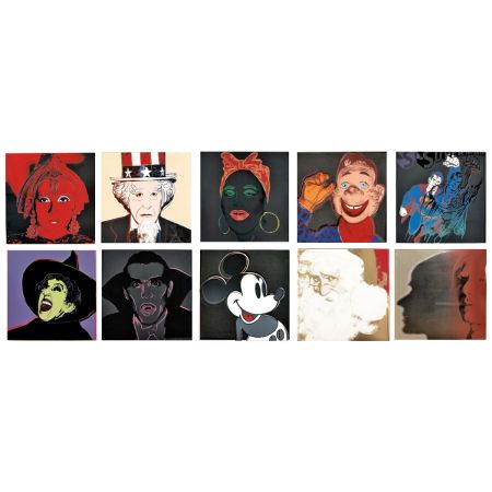 Siebdruck Warhol - Myths Complete Portfolio