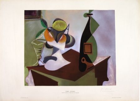Lithographie Picasso - Nature Morte au Citron et aux Oranges