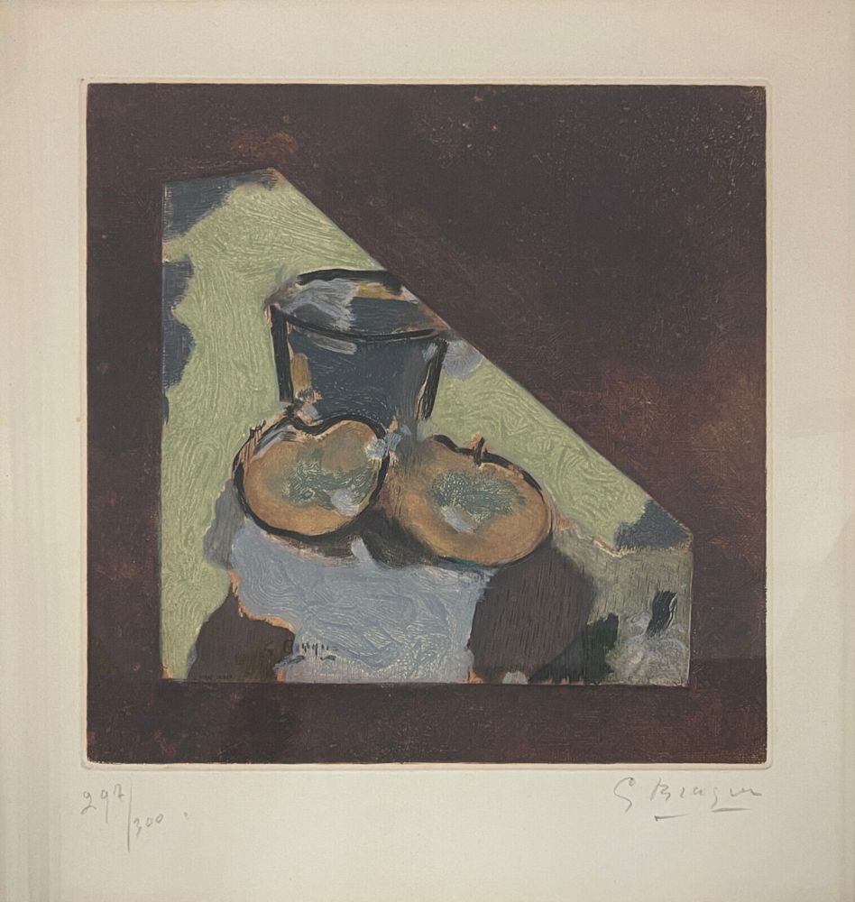 Radierung Und Aquatinta Braque - Nature Morte Oblique