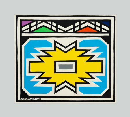 Keine Technische Mahlangu - Ndebele pattern