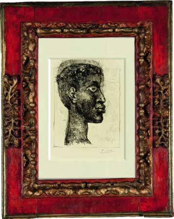 Radierung Picasso - Negre Negre Negre” Portrait of Aimè Cesare