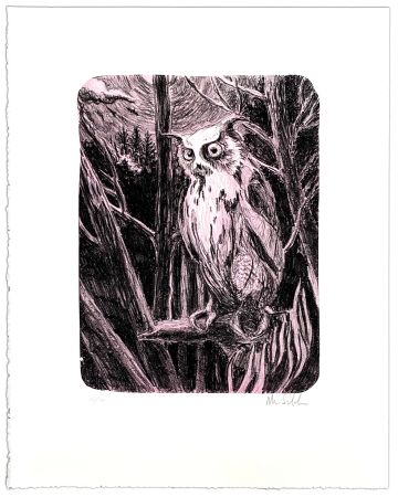 Lithographie Schelde - Night Owl