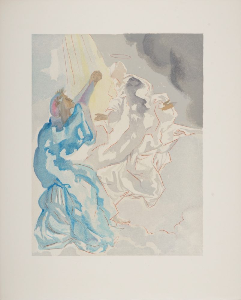 Holzschnitt Dali - Nouvel aspect de Béatrice, 1963