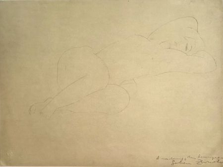 Lithographie Modigliani - Nu
