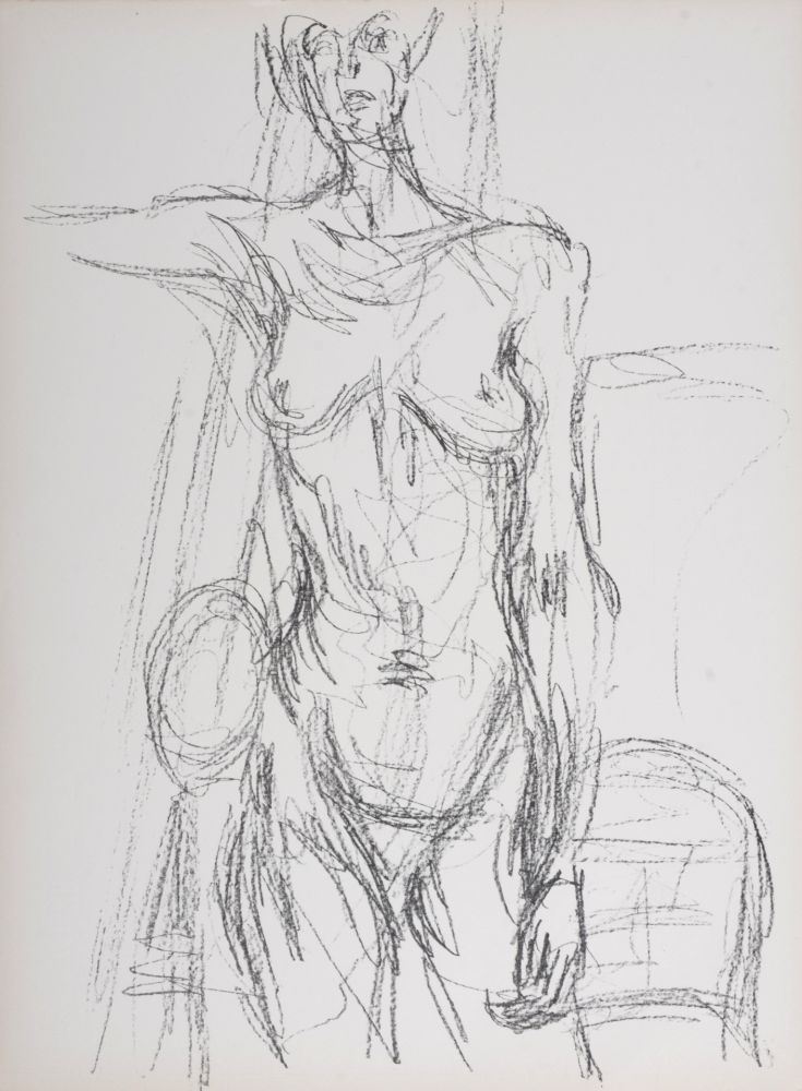 Lithographie Giacometti - Nu, 1961