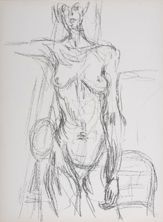 Lithographie Giacometti - Nu, 1961