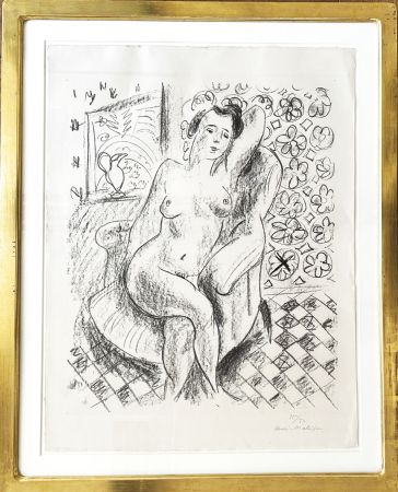 Lithographie Matisse - Nu Au Fauteuil Sur Fond Moucharabieh