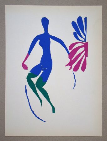 Lithographie Matisse (After) - Nu bleu avec des bas verts - 1952
