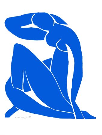 Lithographie Matisse - Nu Bleu II (Blue Nude II)