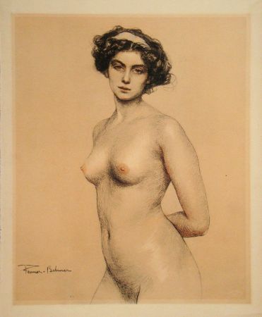 Lithographie Fenner-Behmer - Nude female, 1914