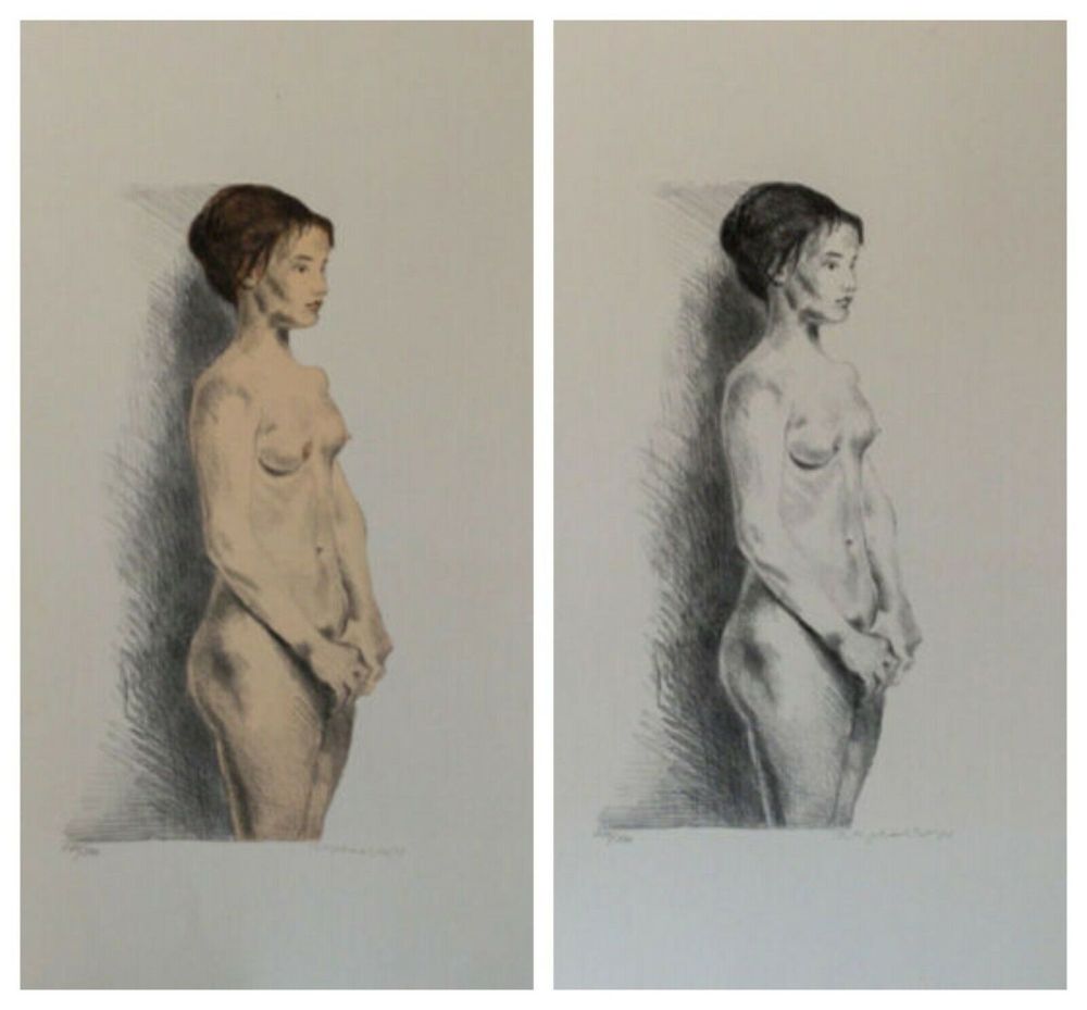 Lithographie Soyer - Nude Woman Portfolio