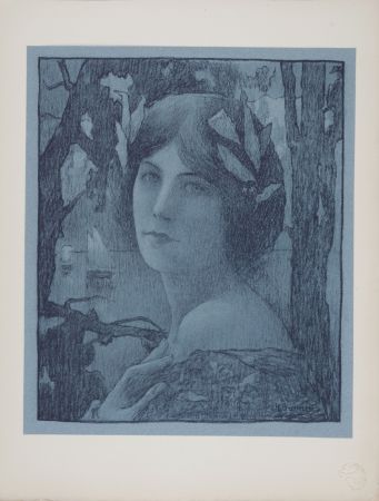Lithographie Guinier - Nuit Douce, 1899