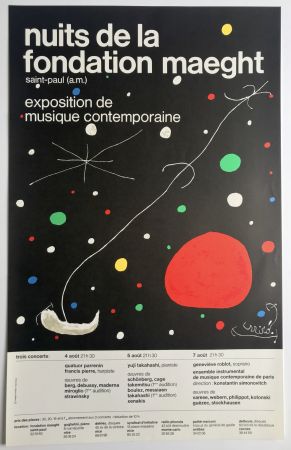 Plakat Miró - Nuits de la Fondation Maeght