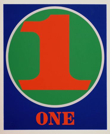 Siebdruck Indiana - Number 1, 1968