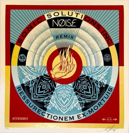 Siebdruck Fairey - NØISE/SSI Resurrectionem Ex-Mortuis Remix