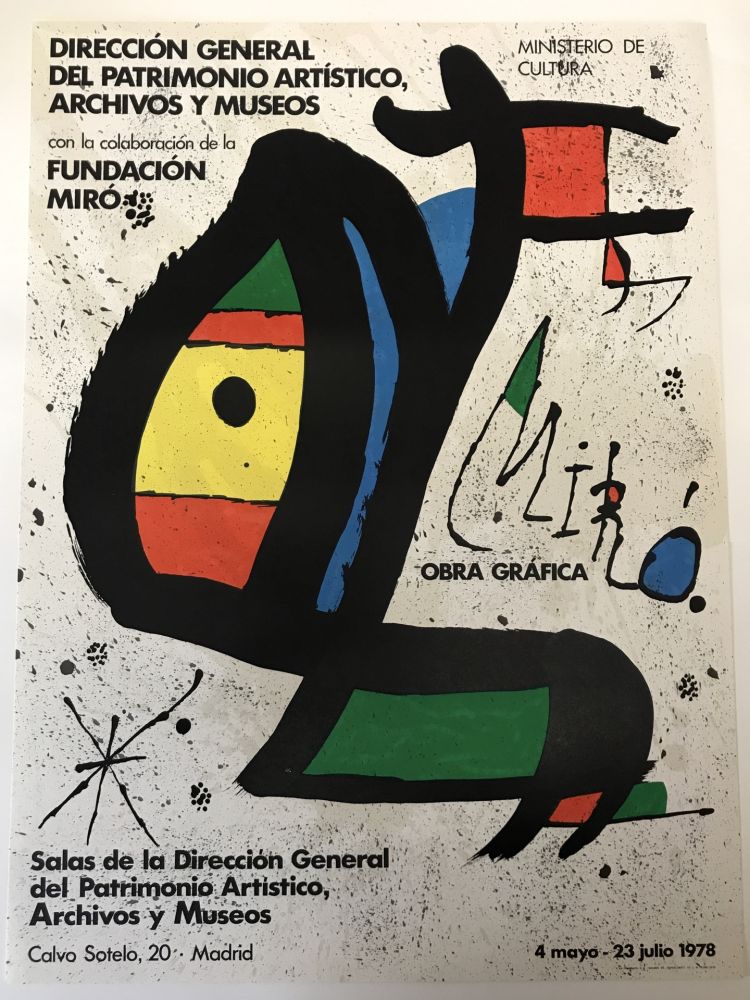 Plakat Miró - Obra grafica, Madrid