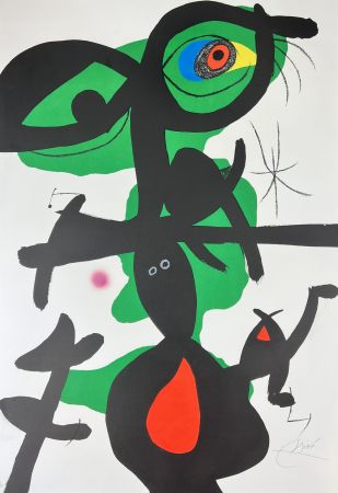 Lithographie Miró - Oda à Joan Miró